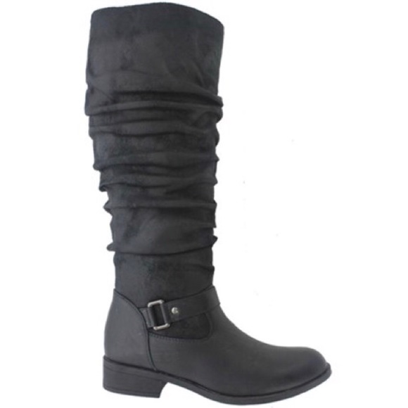 Pierre Dumas Black Riding Style Boot - Picture 2 of 5